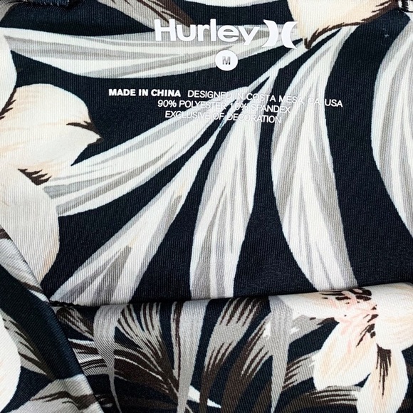 Hurley Staple Floral Tropical High Waisted Biker Shorts - Picture 4 of 7